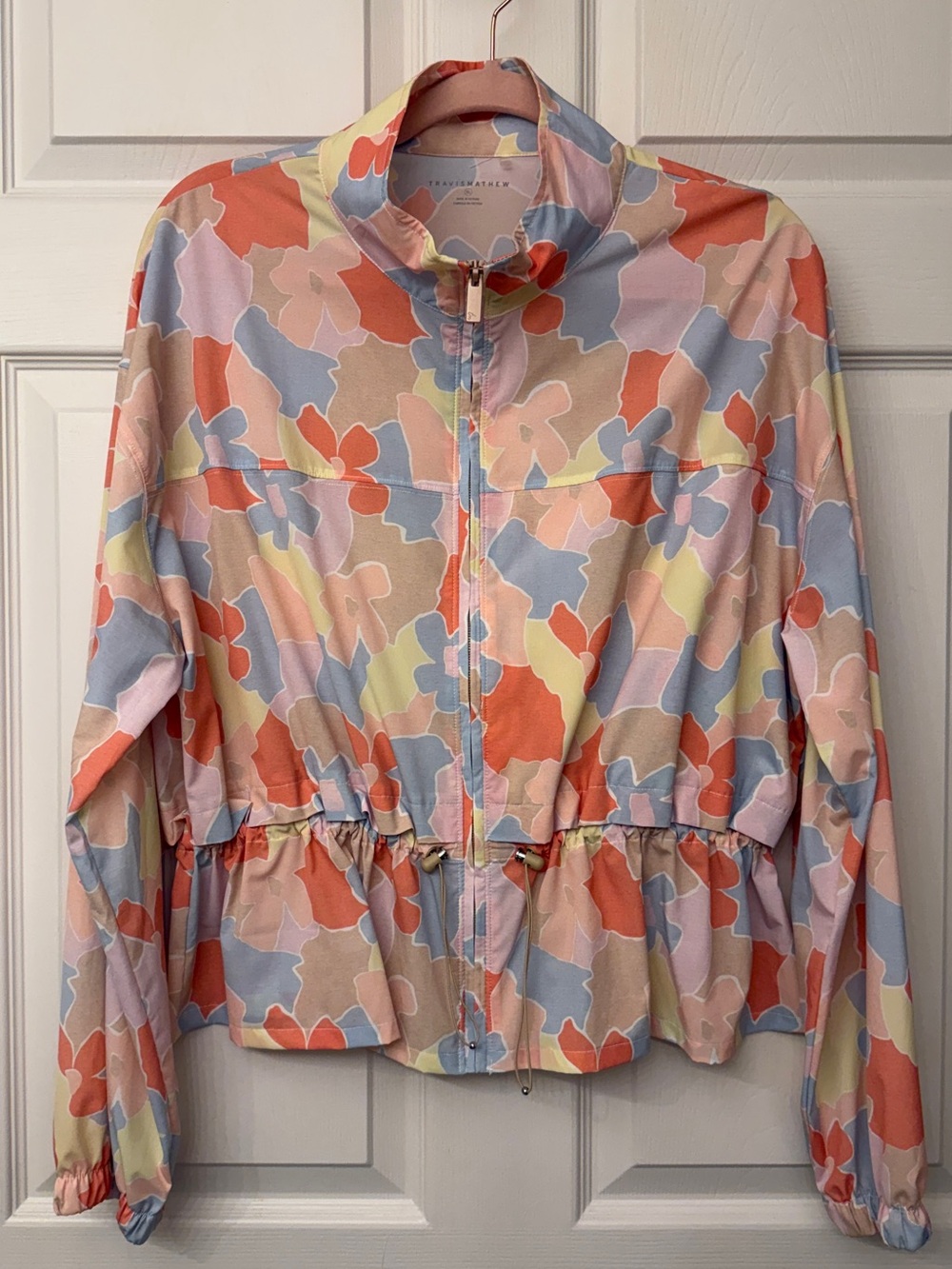 NWOT TravisMathew Girls Weekend Jacket Floral Windbreaker | Size XL